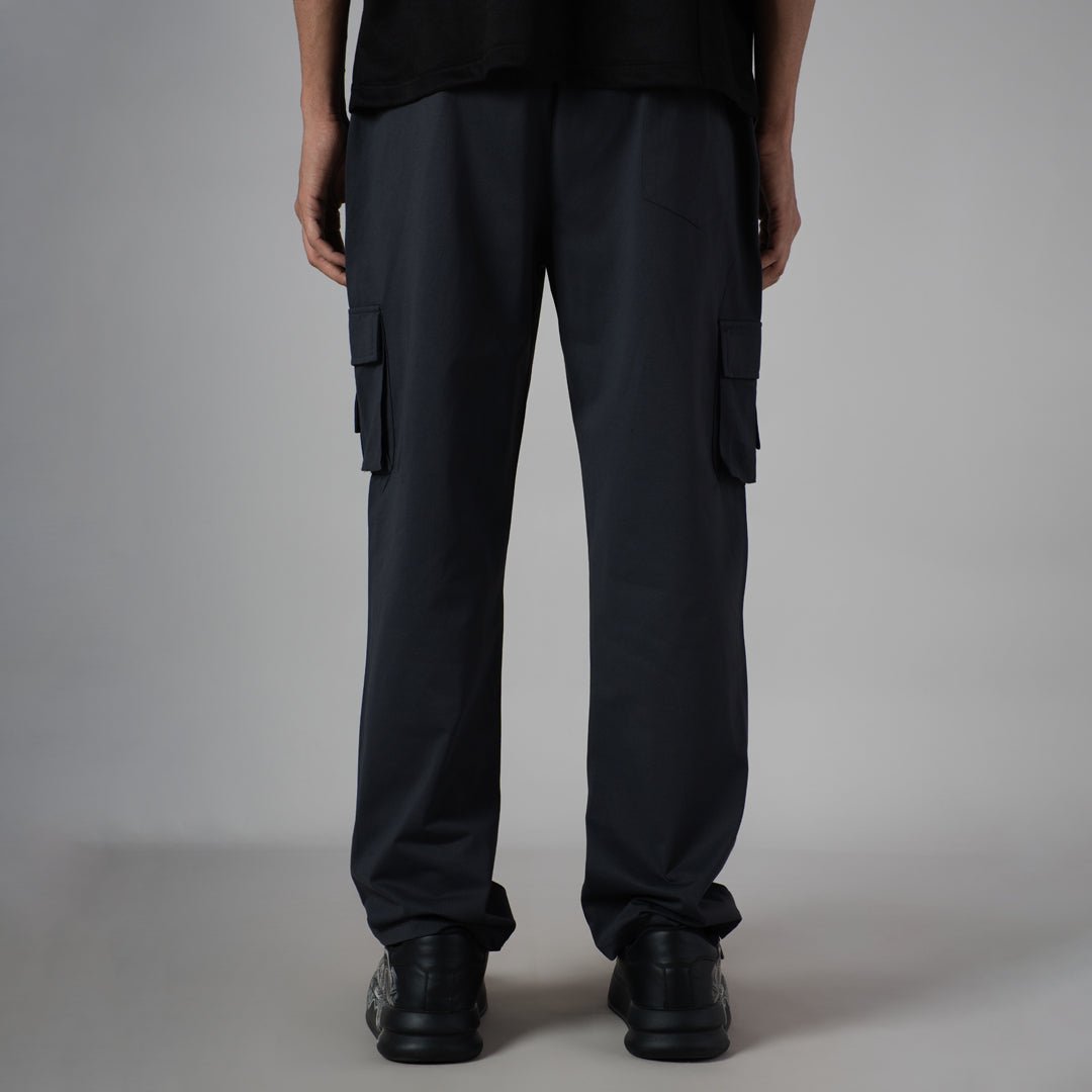 CHARCOAL DOUBLEDECK POCKET CARGO SWEATPANT