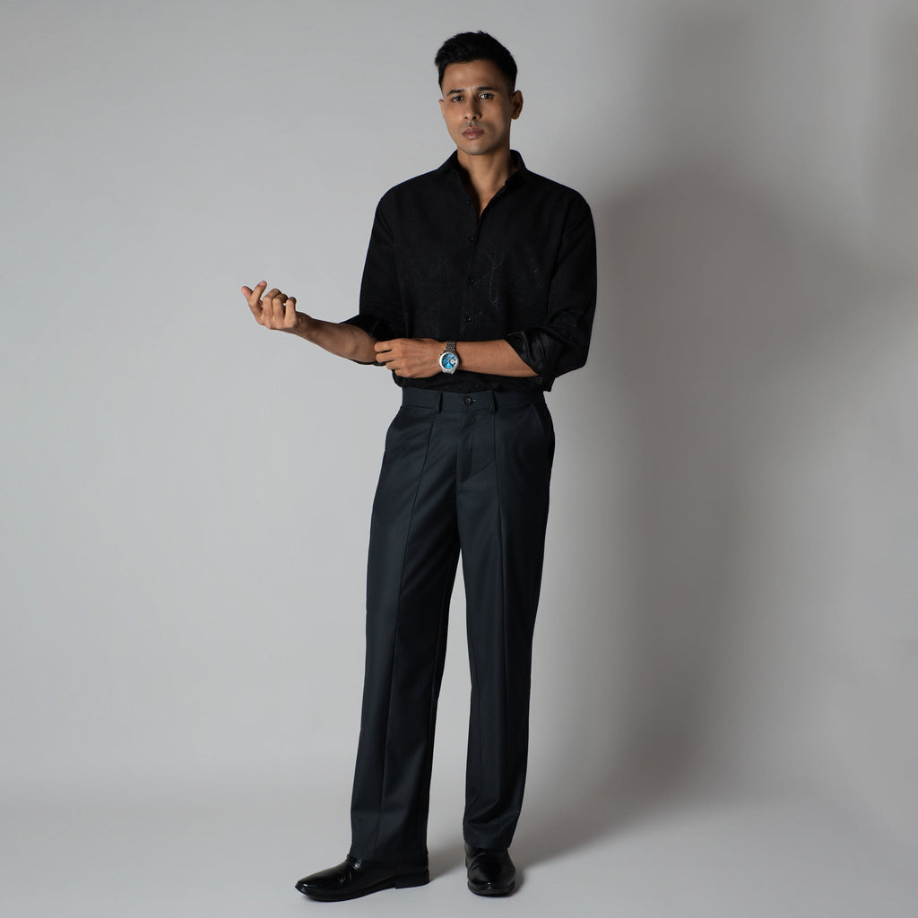 CHARCOAL MONO FIT TROUSER