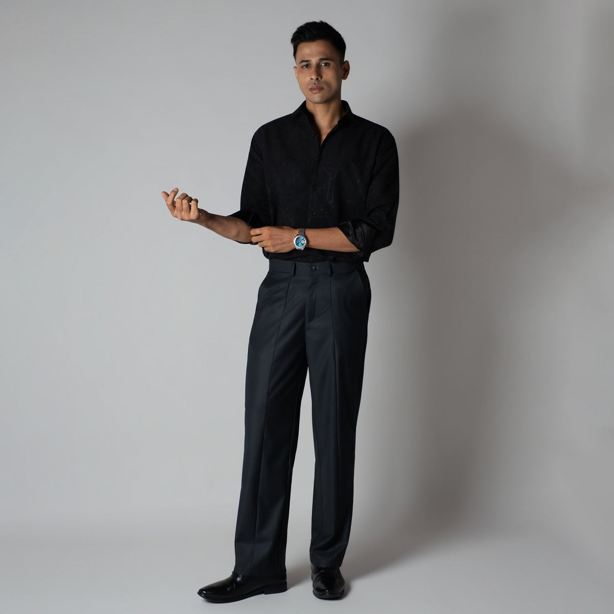 CHARCOAL MONO FIT TROUSER