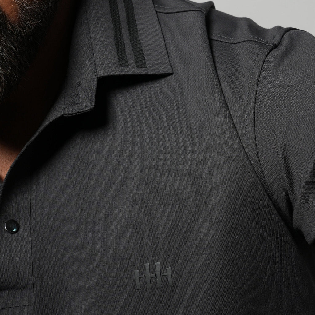 CHARCOAL SEAMLESS CORE POLO
