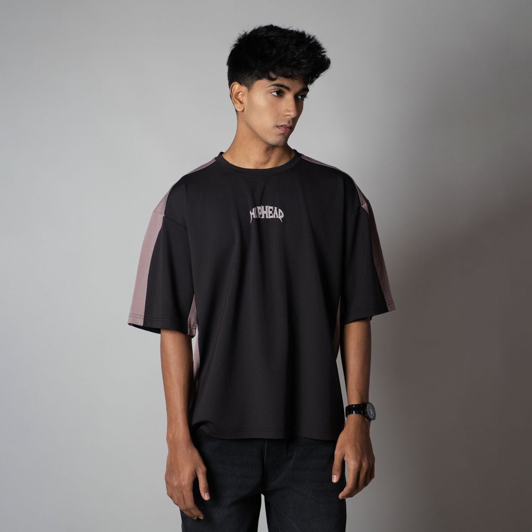 BLACK  SIDECUT T-SHIRT