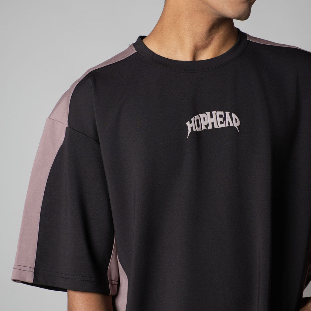 BLACK  SIDECUT T-SHIRT