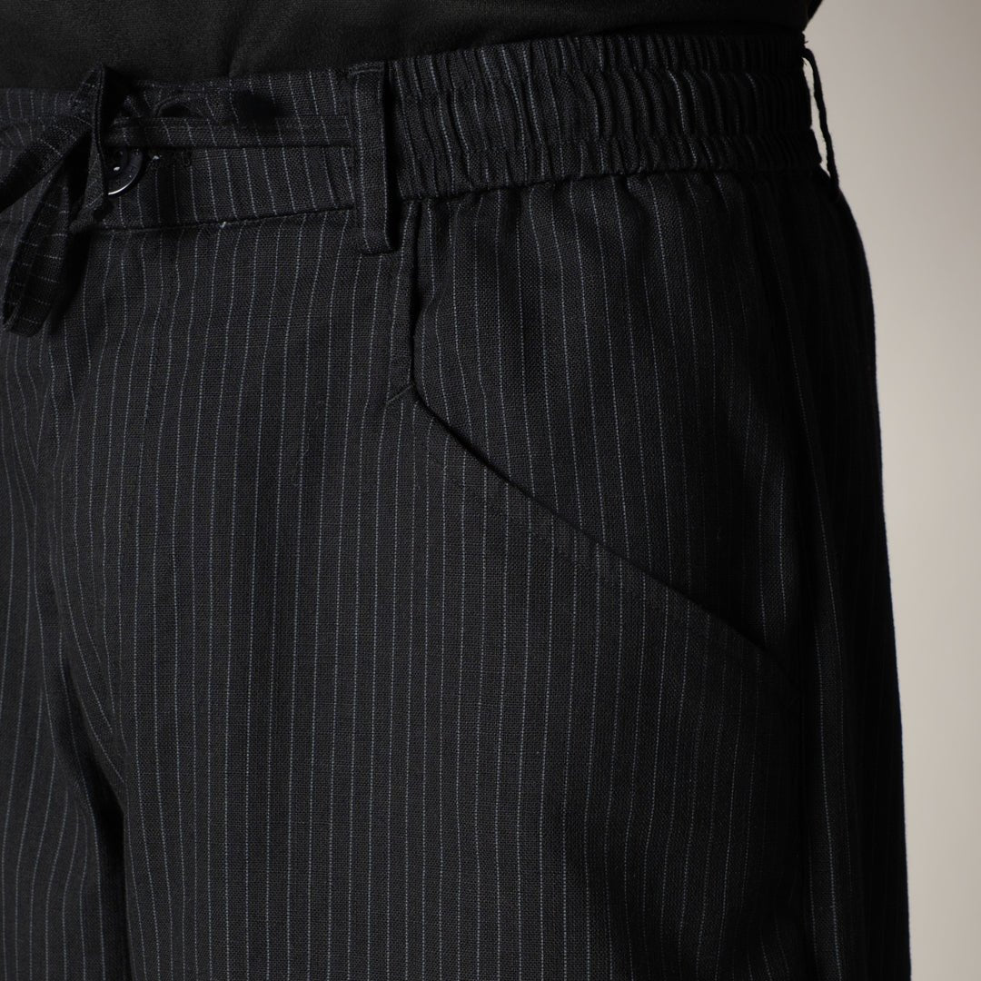 CHARCOAL VERTICAL STRIPED PANT