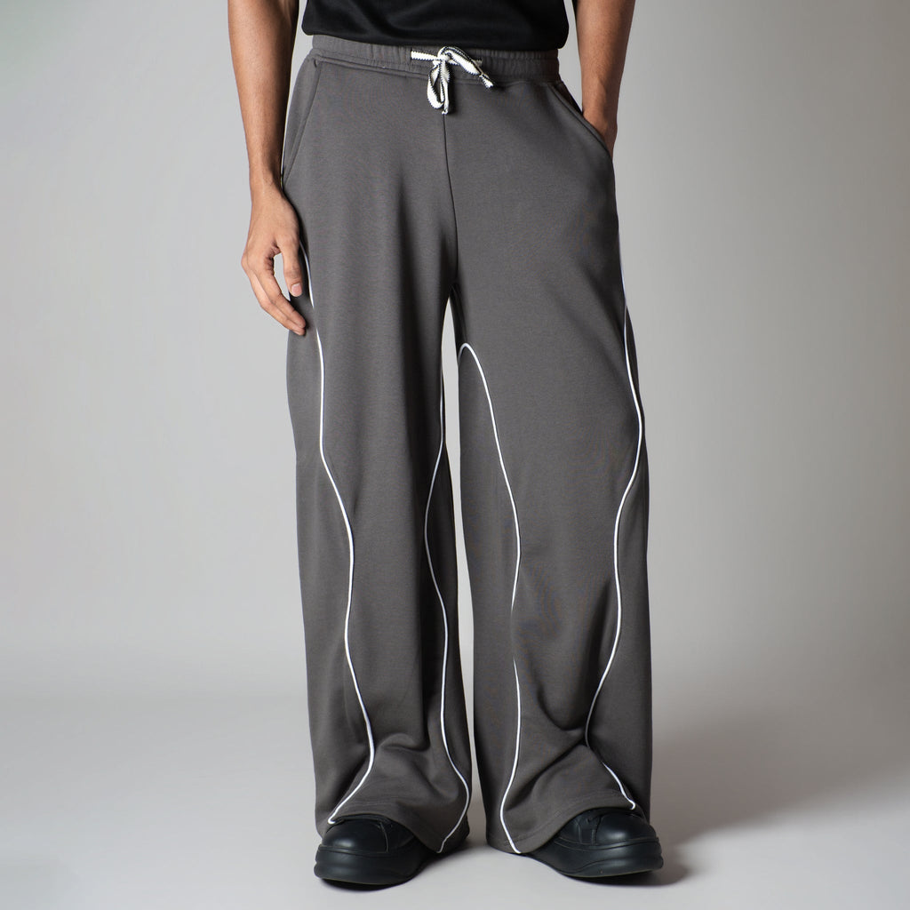 CHARCOAL WAVY EDGE SWEATPANT