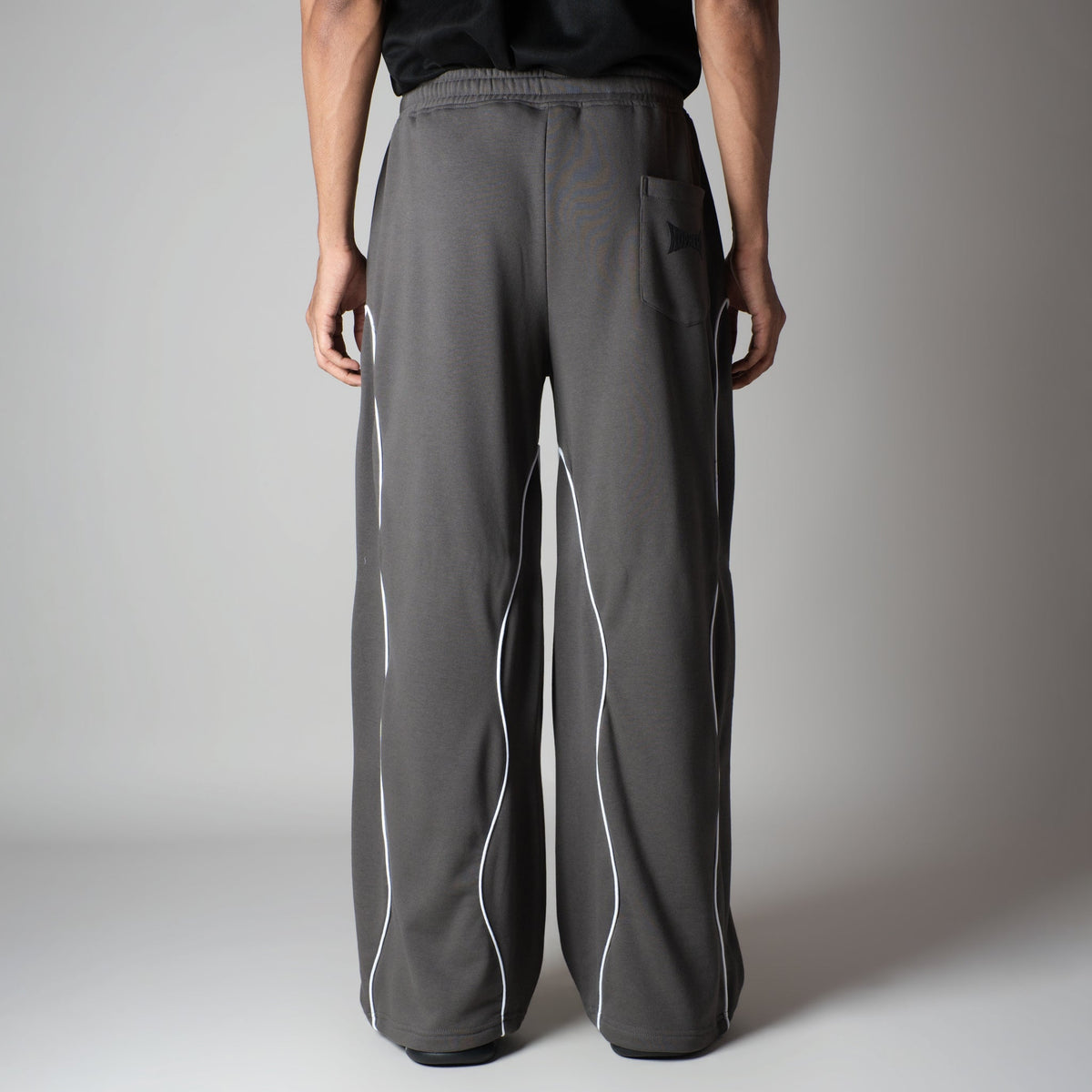 CHARCOAL WAVY EDGE SWEATPANT