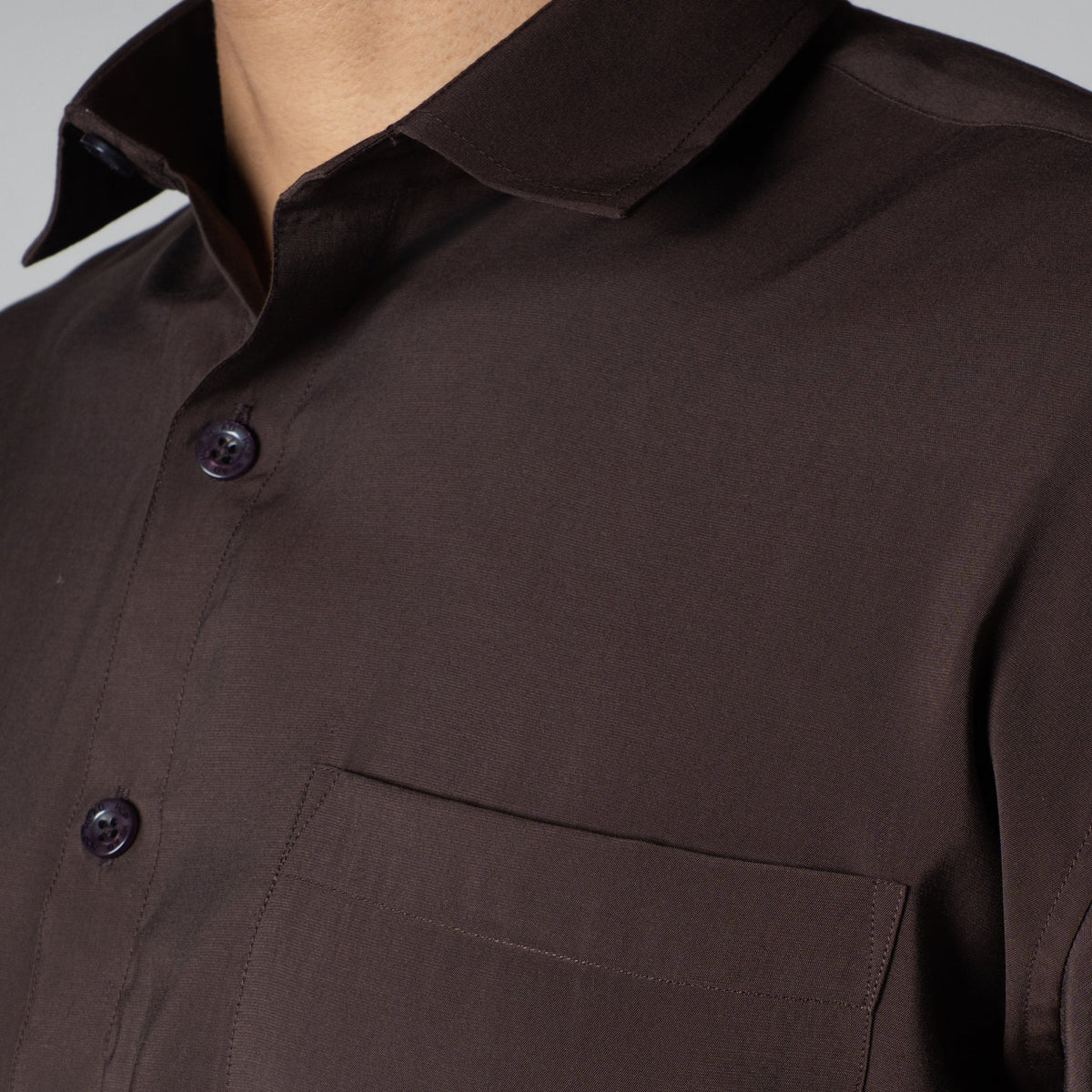 COCOA BROWN ESSENTIAL SUEDE LUXE SHIRT