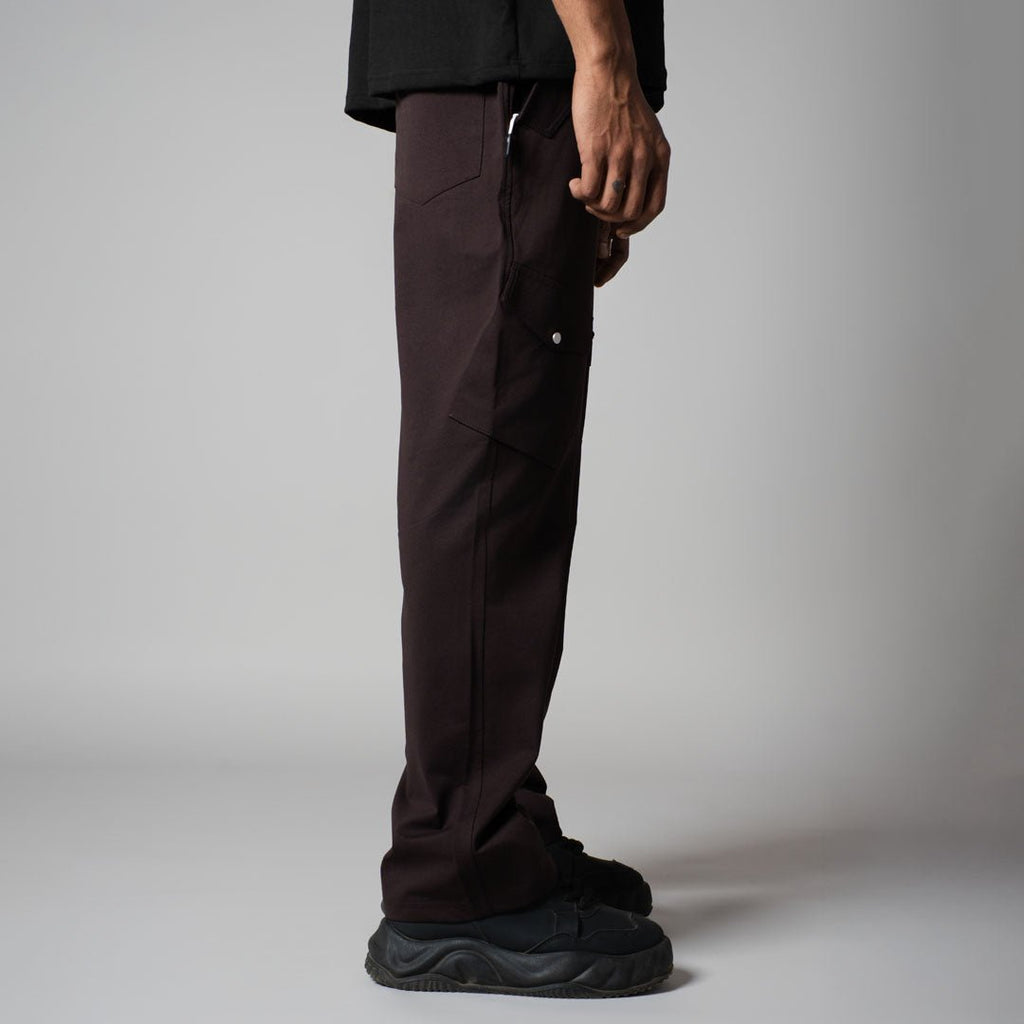 COFFEE SIDE POCKET CARGO SWEATPANTS