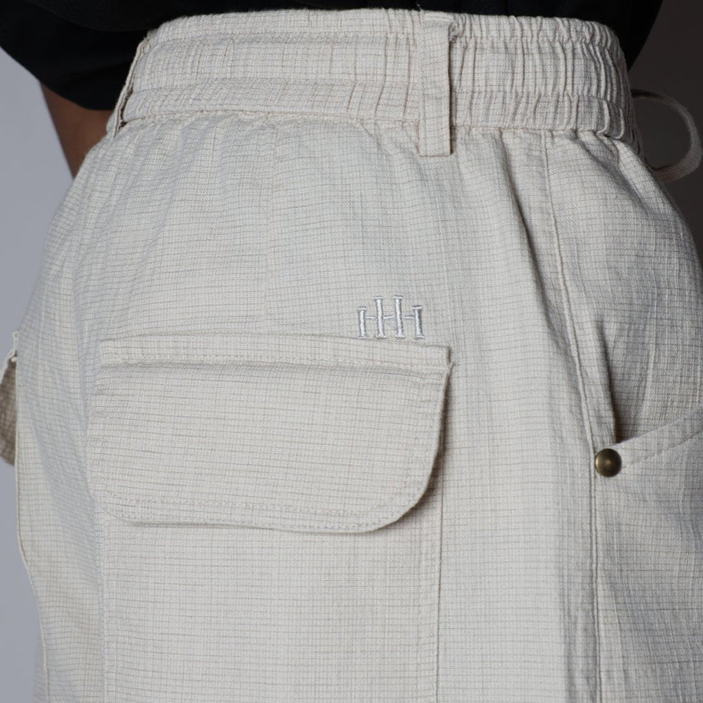 CREAM SOFTMOVE COTTON PANTS