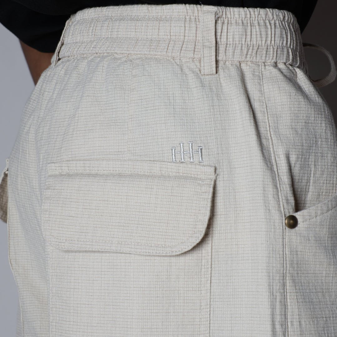 CREAM SOFTMOVE COTTON PANTS