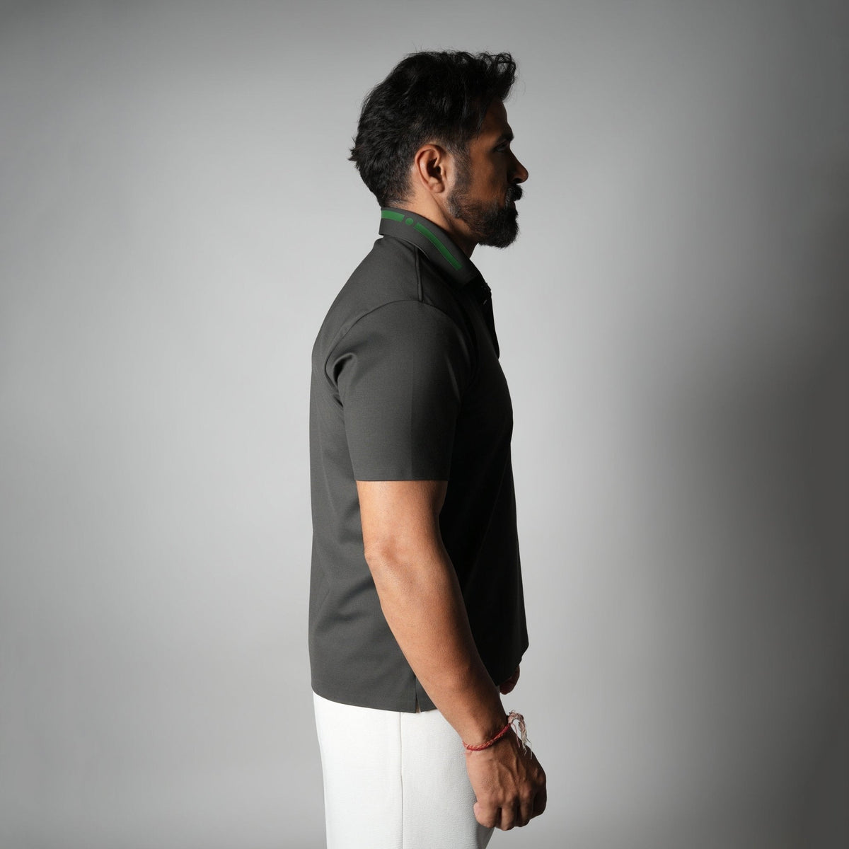 DARK GREEN FORM SEAMLESS POLO
