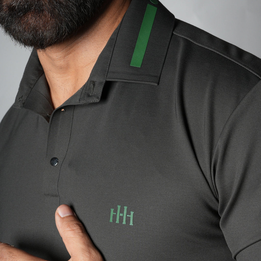 DARK GREEN FORM SEAMLESS POLO