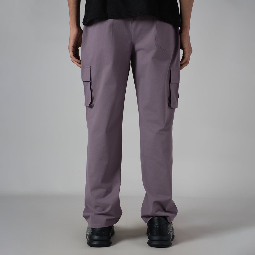 DUSTY PURPLE DOUBLEDECK POCKET CARGO SWEATPANT