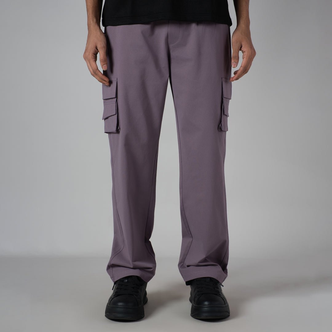 DUSTY PURPLE DOUBLEDECK POCKET CARGO SWEATPANT