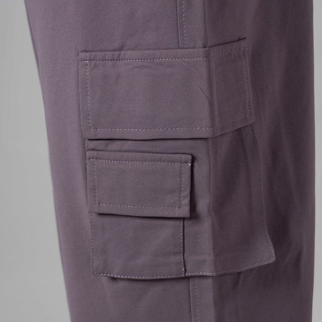 DUSTY PURPLE DOUBLEDECK POCKET CARGO SWEATPANT