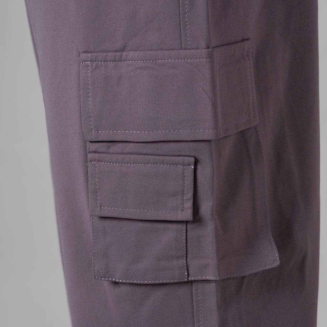 DUSTY PURPLE DOUBLEDECK POCKET CARGO SWEATPANT