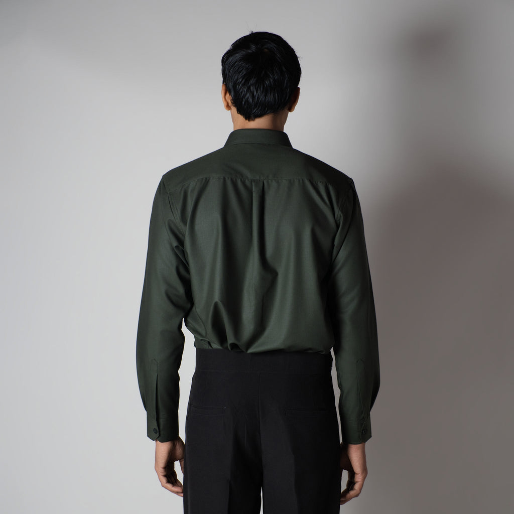 GREEN FEATHER SHIRT