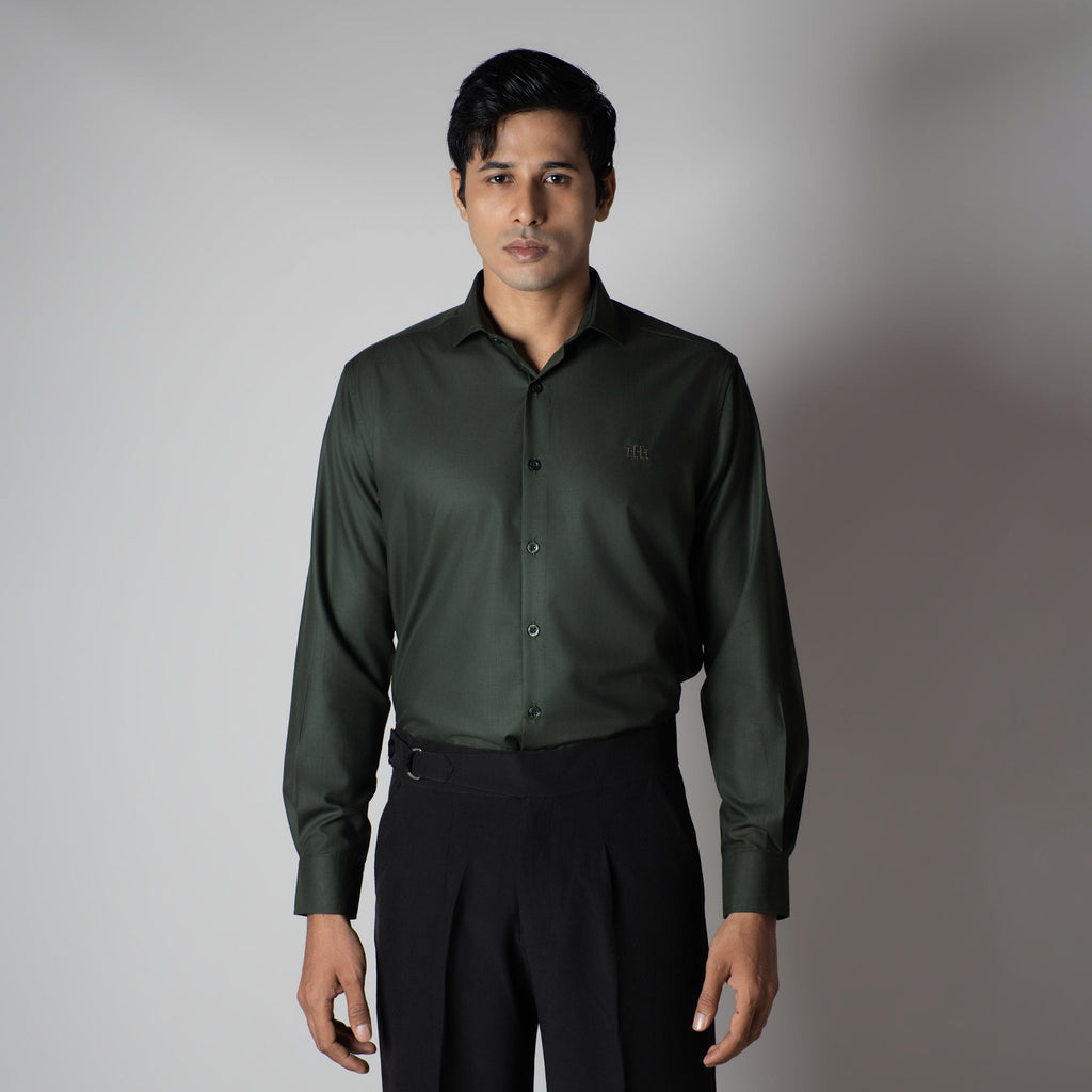 GREEN FEATHER SHIRT