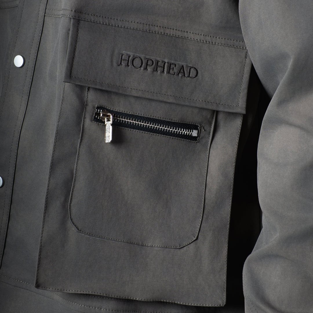 GREY CLOUDRIP POCKET JACKET