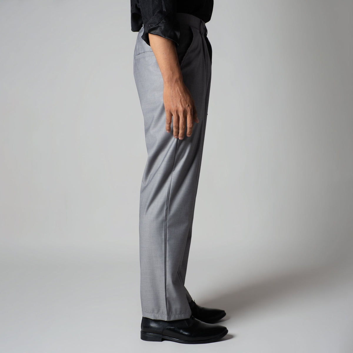 GREY MONO FIT TROUSER