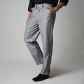 GREY MONO FIT TROUSER