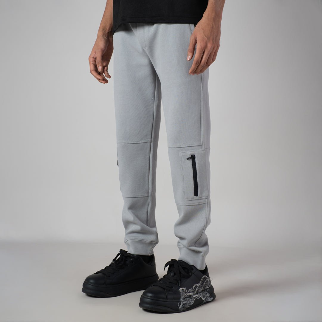 GREY ZIP POCKET SWEATPANT