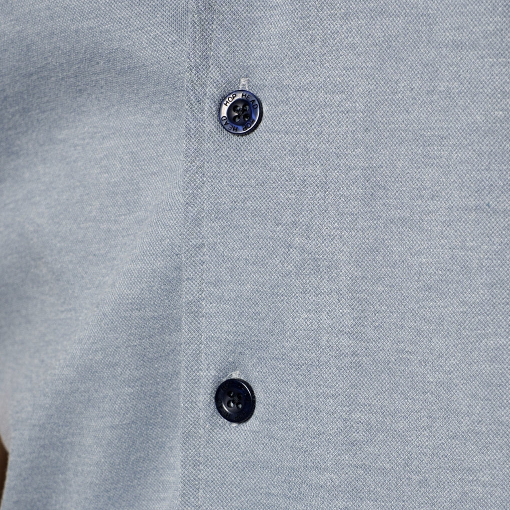 ICEBLUE CUBAN COLLAR SHIRT