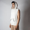 IVORY AXIS SLEEVELESS HOODIE