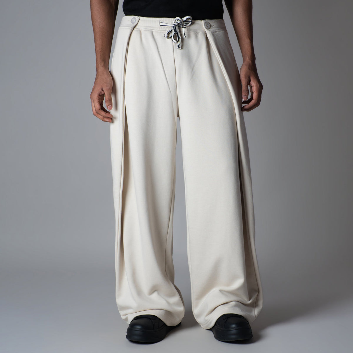 IVORY EXTRA PANEL SWEATPANTS