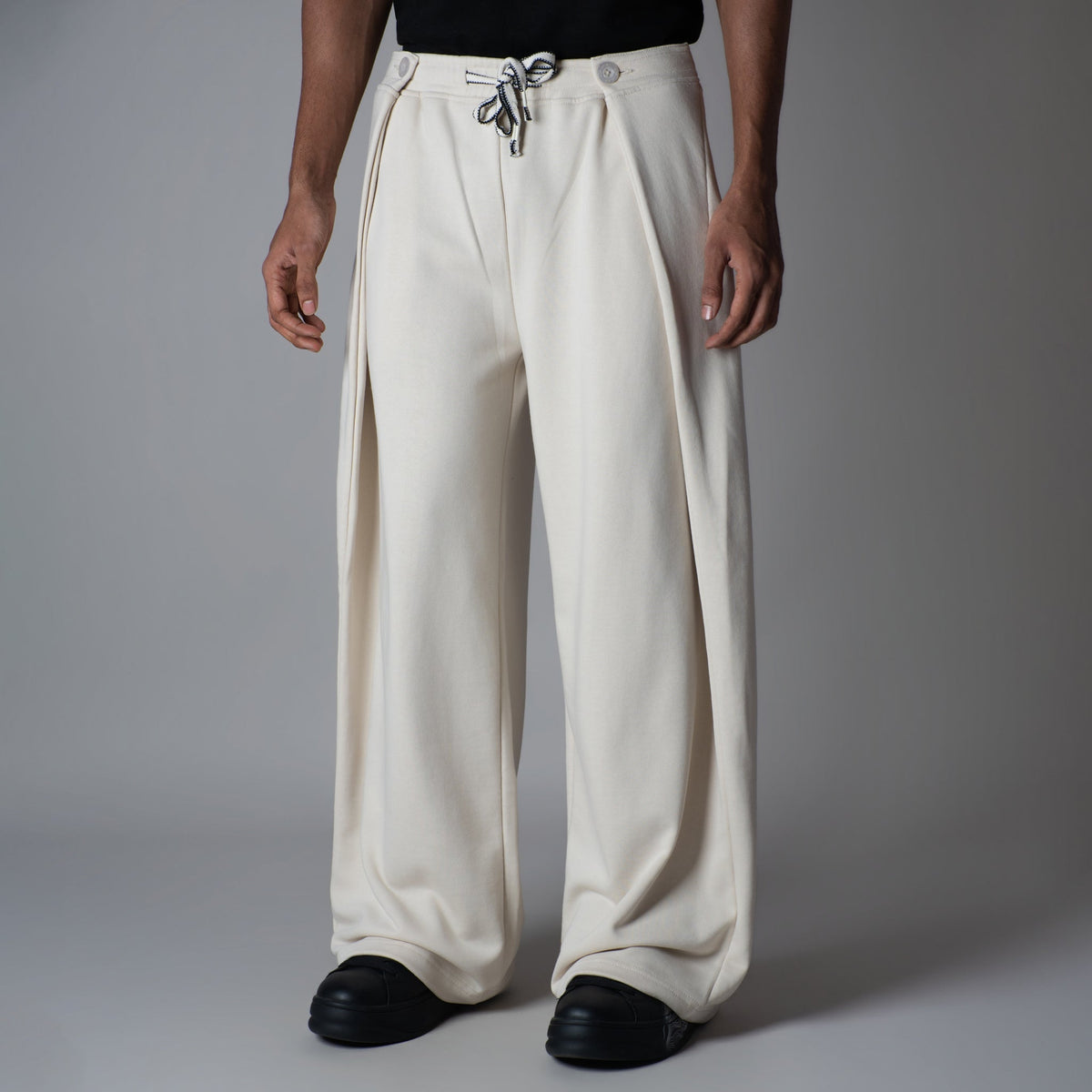 IVORY EXTRA PANEL SWEATPANTS
