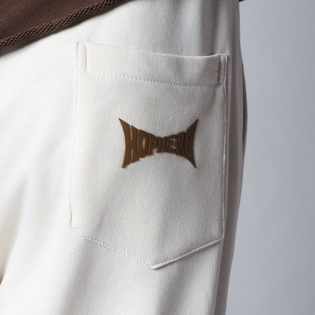 IVORY FIVE TUCKS SWEATPANTS