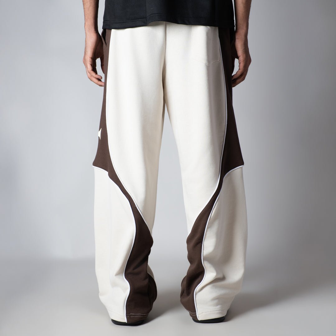 IVORY HALF CIRCLE SWEATPANT