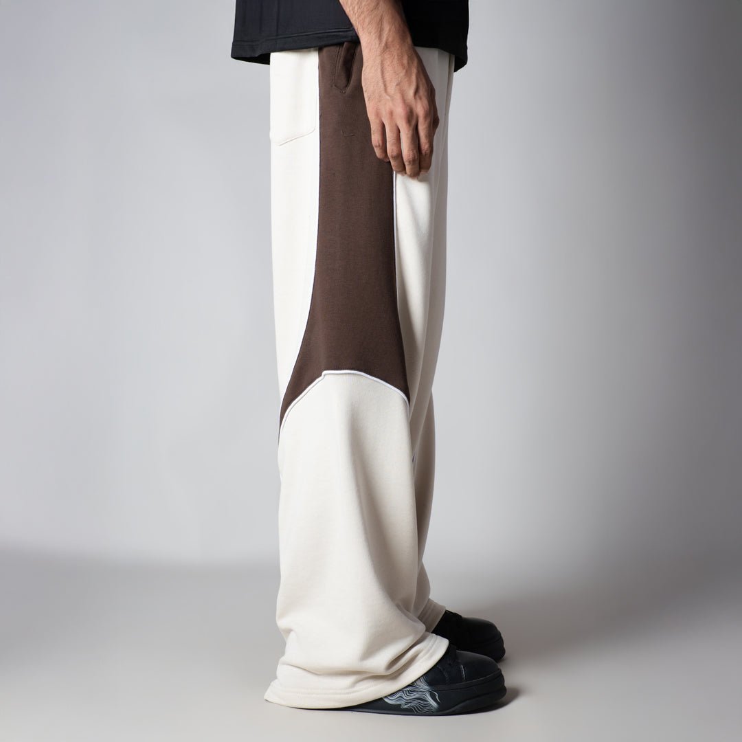 IVORY HALF CIRCLE SWEATPANT