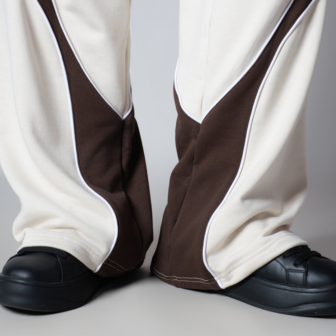 IVORY HALF CIRCLE SWEATPANT