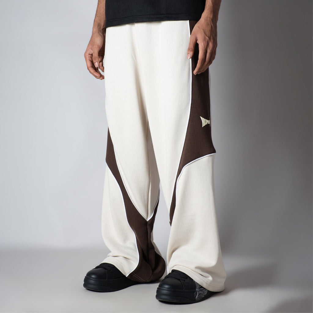 IVORY HALF CIRCLE SWEATPANT