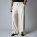 IVORY HAZE FLOW FABRIC PANT