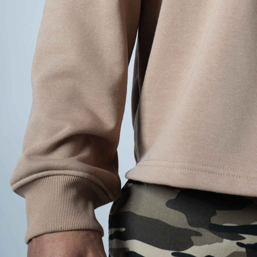 KHAKHI HALF-ZIPUP PULLOVER POLO
