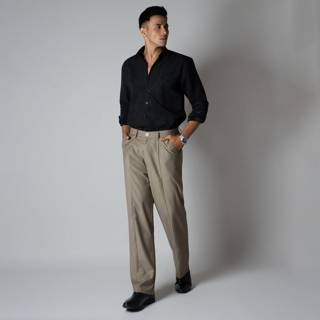 KHAKI MONO FIT TROUSER