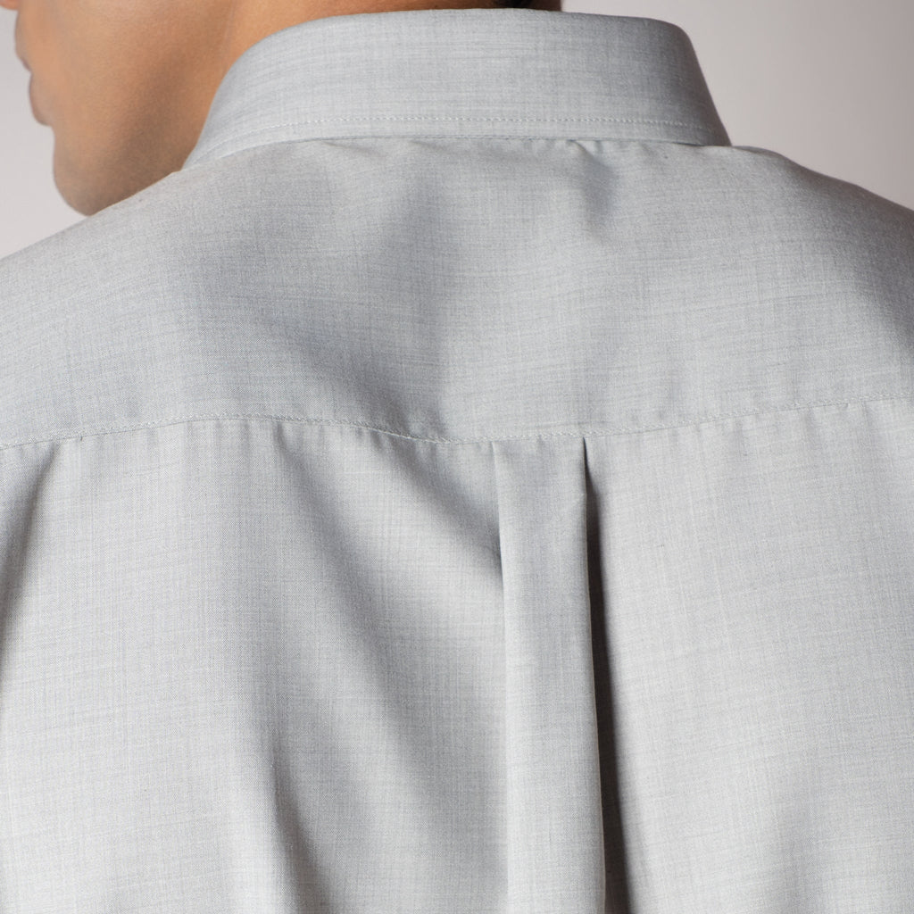 LIGHT GREY FEATHER SHIRT