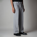MOON GREY SINGLE BUTTON TROUSER