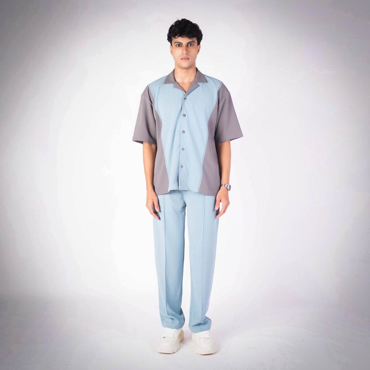 MOON STONE AND MINT CUBAN SHIRT