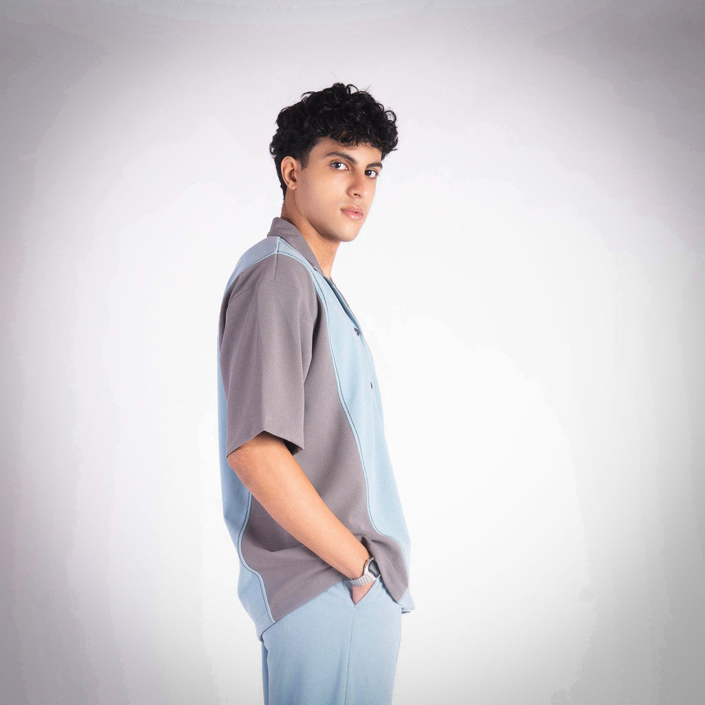 MOON STONE AND MINT CUBAN SHIRT