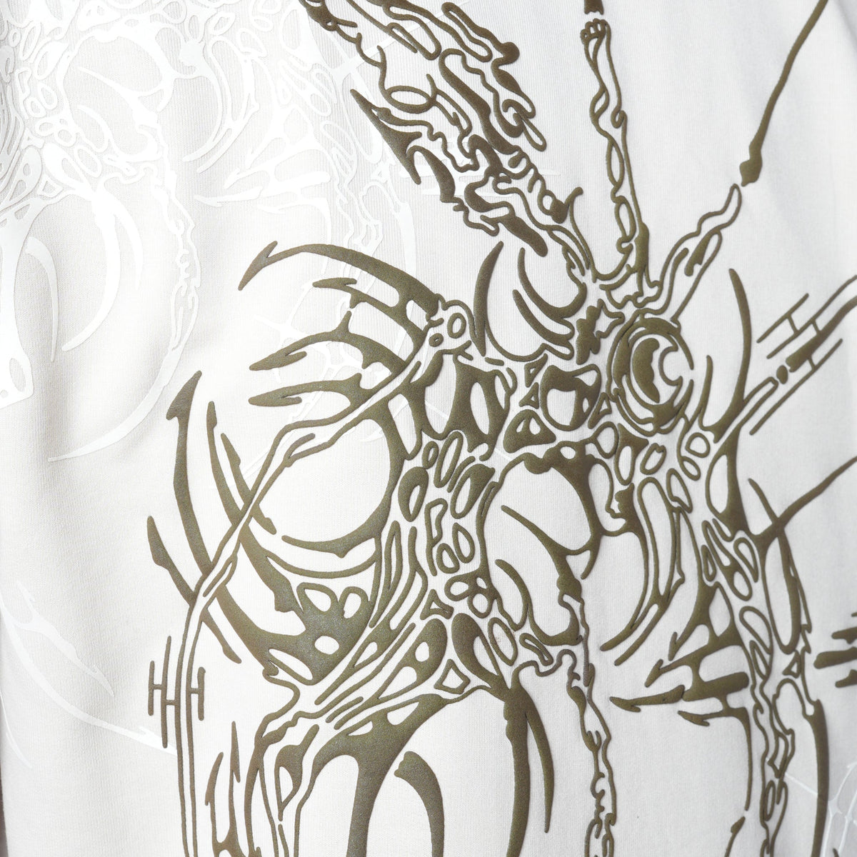 MORNING STAR IVORY SLEEVELESS GRAPHIC T-SHIRT