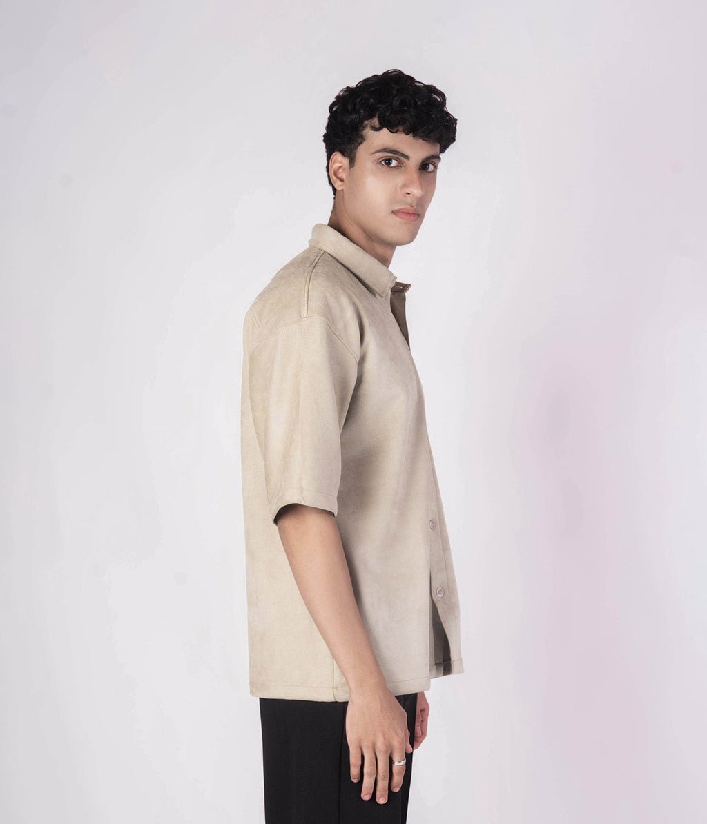 MOSS GREEN CLASSIC SUEDE SHIRT