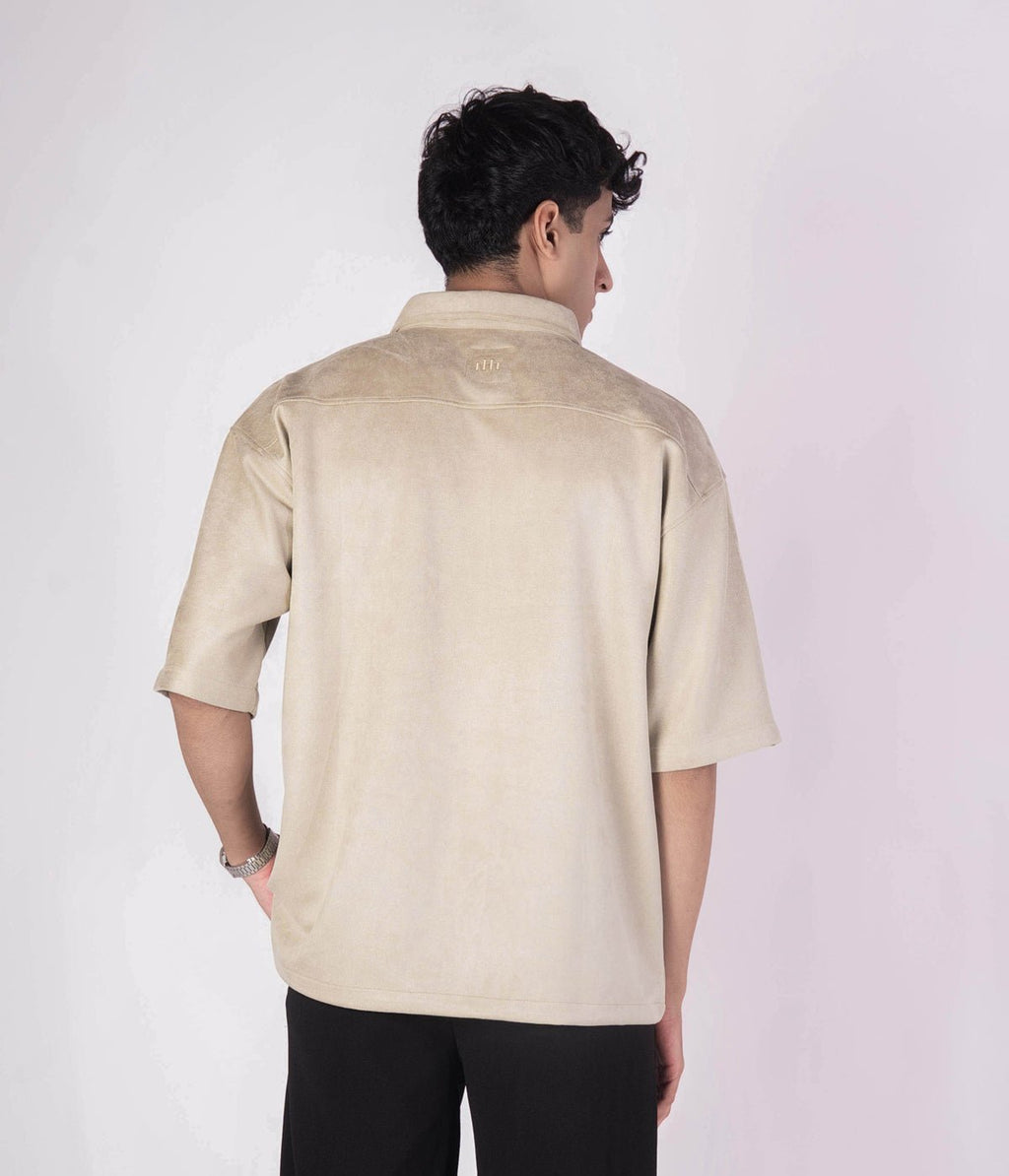 MOSS GREEN CLASSIC SUEDE SHIRT