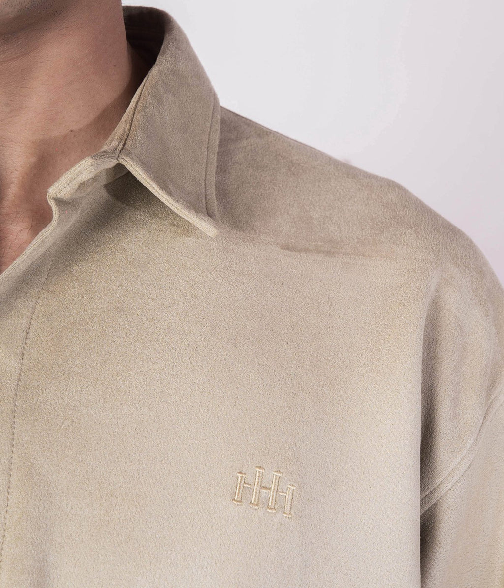 MOSS GREEN CLASSIC SUEDE SHIRT