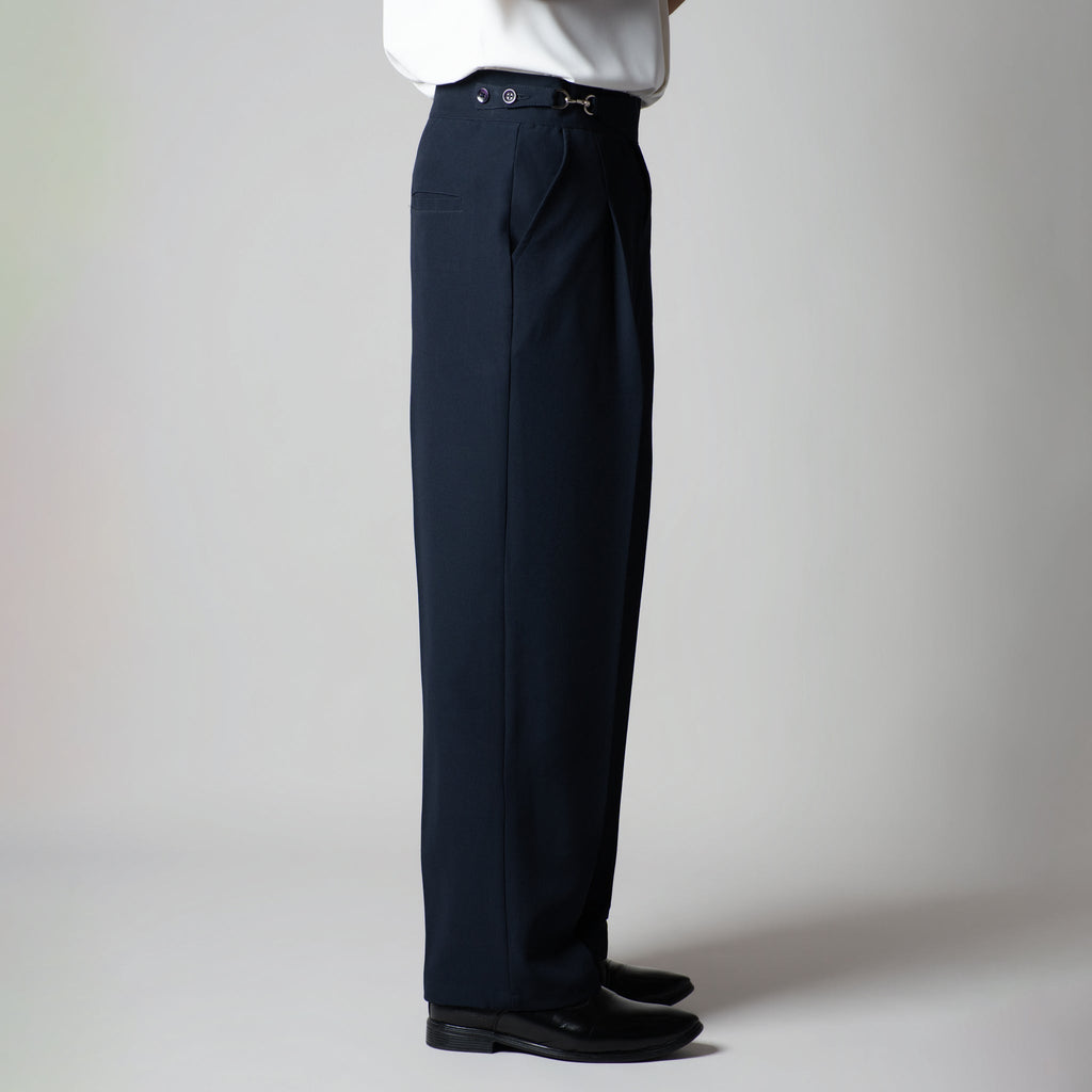 NAVY BLUE D-HOOK TROUSER