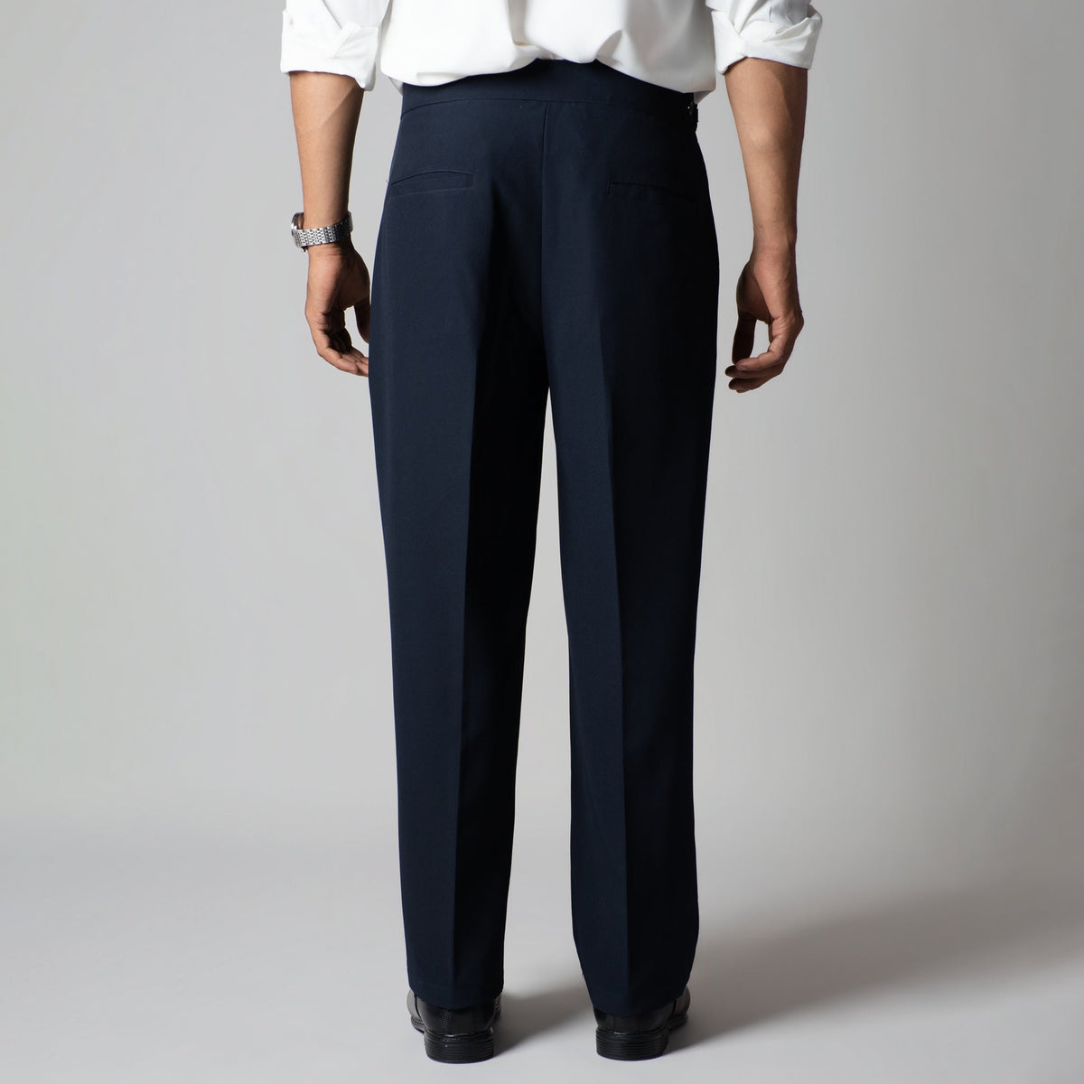 NAVY BLUE D-HOOK TROUSER
