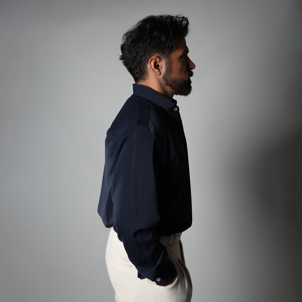 NAVY BLUE KOREAN ULTRALITE SHIRT