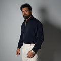 NAVY BLUE KOREAN ULTRALITE SHIRT
