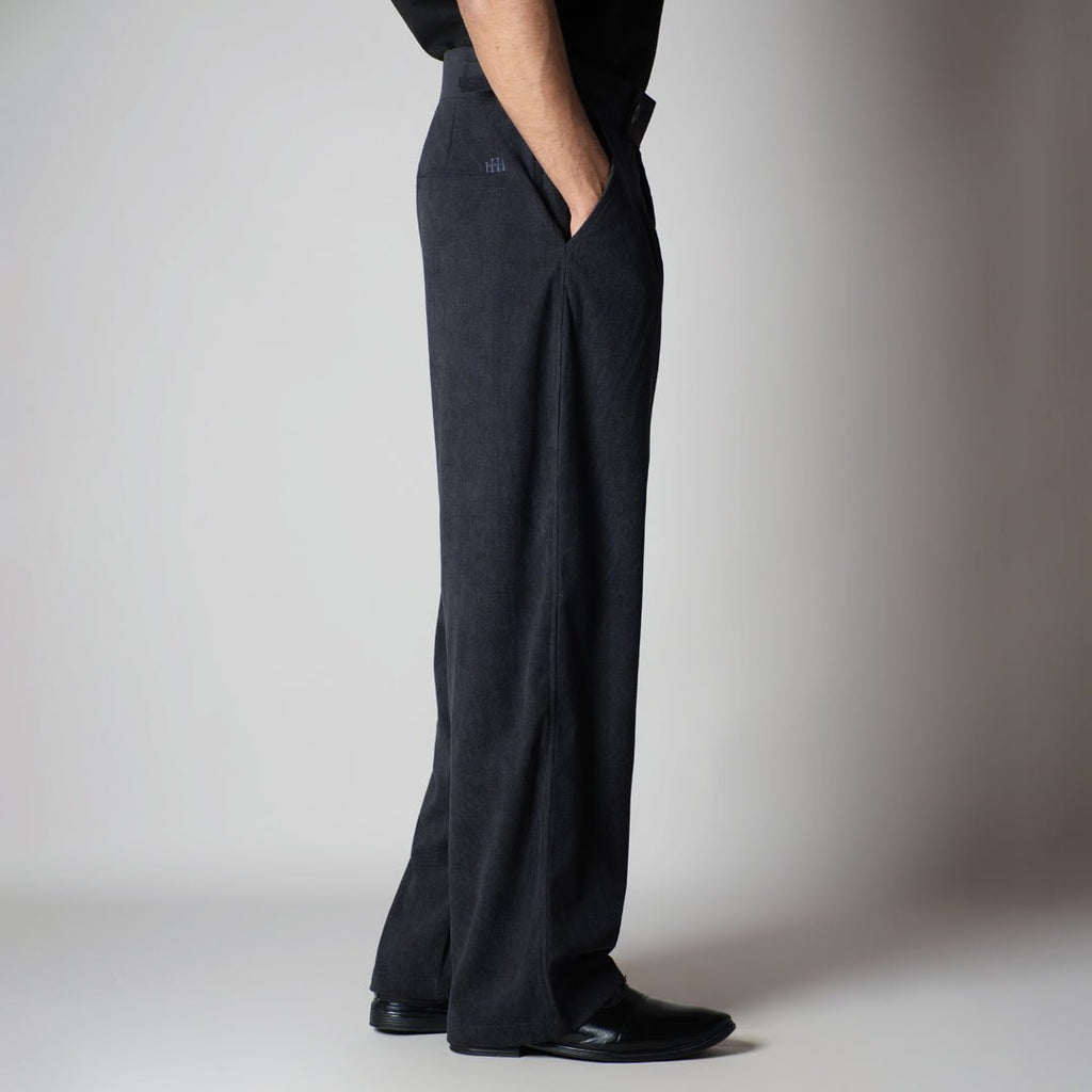 CHARCOAL CORDUROY FORMAL TROUSER